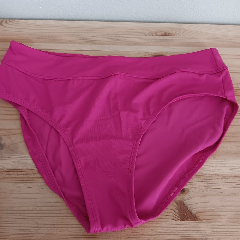 Susan Graver 3-pcs Soleil Tiered Tankini w/ Skirt & Brief ,Berry Sz a685176 - Picture 8 of 8